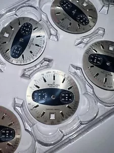 Breitling CHRONO-MATIC 2111 Calibre 11 Blue & Silver PANDA DIAL Dipped Sub-dial - Imagen 1 de 3