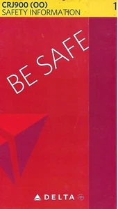 Safety Card - Delta - SkyWest - CRJ900 (OO) - 2012 (S4583) - Bild 1 von 1