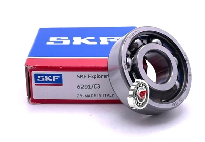 SKF 6201 C3 DEEP GROOVE BALL BEARING, 12x32x10 mm - Image 1 of 3