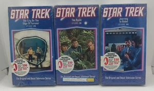 Star Trek The Original Series VHS Lot 3 Tapes Episodes 28, 38, 44 New Sealed - Picture 1 of 6