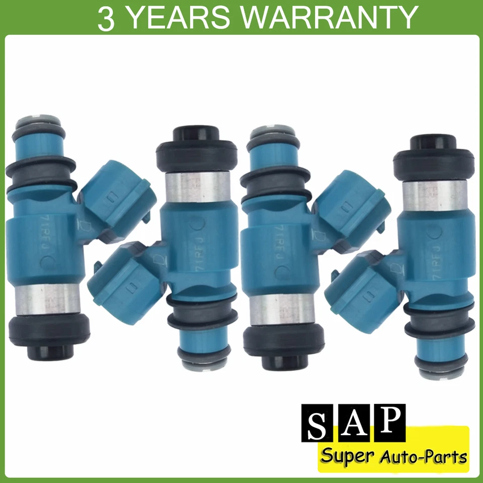New Set of 4PCS Fuel Injectors Fits For Yamaha YZF-R6 2008-2020 13S-13761-00-00 - Image 1 of 4