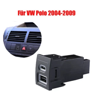 PD Chargeur voiture 2 USB Type C + QC 3.0 DC 12V-24V Pour Polo 2004-2009 | 5V - Photo 1 sur 5