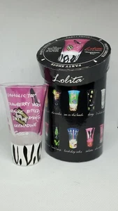 Lolita Party Shots  "Stiletto" 2 oz. Hand Painted Shot Glass Recipe Birthday Guy - Picture 1 of 12