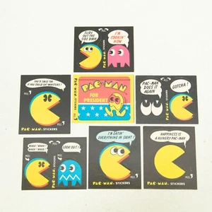 Fleer Pac-Man 7 11 12 43 44 45 51 Karten/Sticker (7 Stück) 1980 - Bild 1 von 8