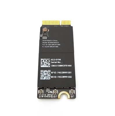 APPLE Macbook Pro 13" A1502 15" A1398 Early 2015 Mid 2015 Wireless WiFi Card 653-0194