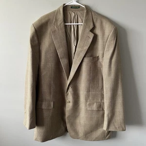 RALPH LAUREN Mens Blazer Sport Coat Casual Jacket Size 48L Wool Silk Suit - Picture 1 of 19