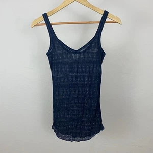 Neu mit Etikett Aeropostale transparentes Tanktop Trägertop – dunkelblau – Größe Small - Bild 1 von 6
