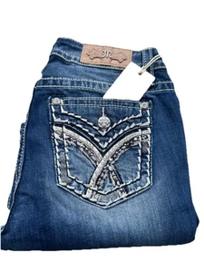 Miss Me Damen Mid Rise Flare Stretch Denim Slim Fit Jeans 29x34 - Bild 1 von 4