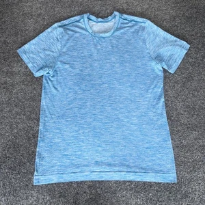 Lululemon Mens Swiftly Tech 2.0 Short Sleeve Shirt Blue Athletic Top - Picture 1 of 9