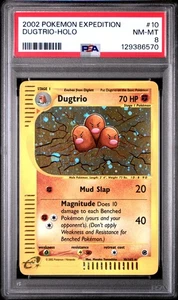 2002 Pokemon Expedition #10 Dugtrio Holo PSA 8 NM-MT - Picture 1 of 2