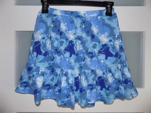 Lands' End Tiered Blue Celestial Print W/Pockets Skort Size L (10/12) Girl's - Picture 1 of 3
