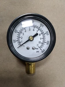 0-160 PSI Gage 2" Face 1/2" NPT F16 - Picture 1 of 2