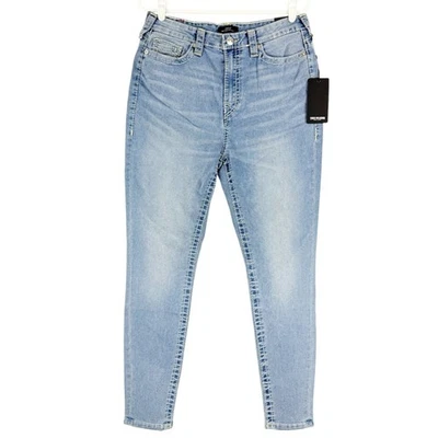 NEW WITH DEFECT True Religion Women Halle Big T Stretch Blue Denim Jean Size 32 - Image 1 of 4