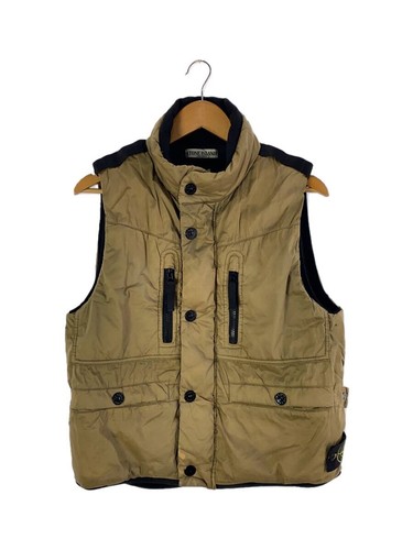 Piumino Stone Island M poliestere kaki giacca senza maniche #EG ADA
