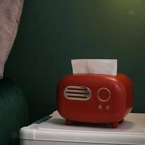 13x20x14cm Plastic Tissue Box Holder Napkin Dispenser Dryer Sheet Organizer - Picture 1 of 21