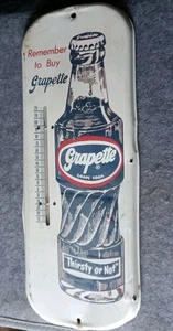 VINTAGE WERBUNG GRAPETTE METALL LADEN THERMOMETER D-98 - Bild 1 von 5