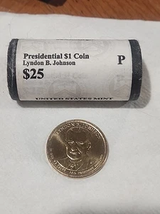 Moneda de dólar de oro presidencial Lyndon Baines Johnson 2015-P sin circular  - Imagen 1 de 2