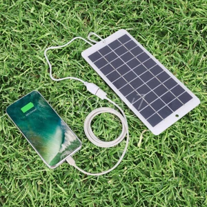 5W 10W 5V Solarpanel Handy Akku Laden USB Handy Ladegerät Outdoor GB - Bild 1 von 38