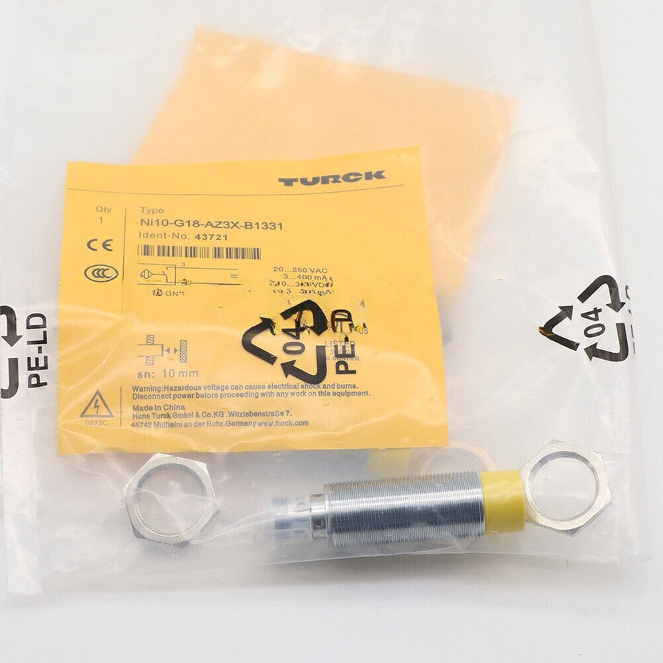 New TURCK Ni10-G18-AZ3X-B1331 50MM Proximity Sensor - Image 1 of 1