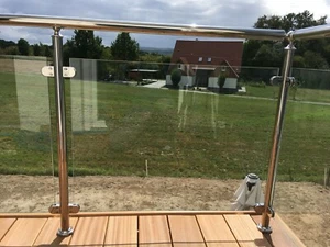 Edelstahl Balkongeländer Bausatz,Treppe,Terasse,eingang - Bild 1 von 7