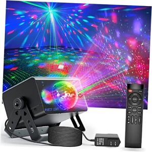 Disco Ball Light Party Lights, LED Sound Activated DJ Disco Light Stage Lights 