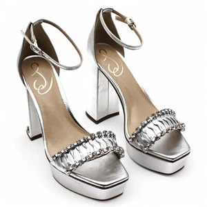Tacones con correa al tobillo adornados Ninette para mujer (talla 6,5) - Imagen 1 de 7