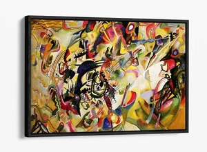 KANDINSKY 3 -DEEP FLOATER/FLOAT EFFECT FRAMED CANVAS WALL PRINT - Picture 1 of 12