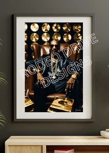 IMPRESIÓN ARTÍSTICA SNOOP DOGG 11"x 17" - Imagen 1 de 2