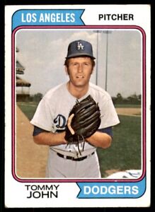 1974 TOPPS TOMMY JOHN LOS ANGELES DODGERS #451