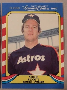 (2) 1987 Fleer Limited Edition Superstars Mike Scott Astros Baseball Card - Picture 1 of 1
