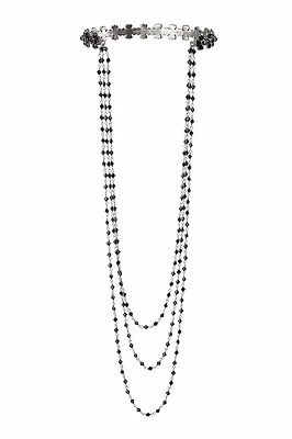 MARC BY Marc Jacobs Jet Night Choker Necklace with Chains silver in box RV$275 - Image 1 of 4