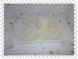 A - flaches Kuscheltier Lamm Schaf blau-weiß Kinder - Bild 1 von 4