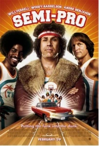 Will Ferrell SEMI-PRO D/S 27x40 Original Movie Poster Jackie Moon Coffee Black - Picture 1 of 2