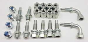 Re-usable Hydraulic Hose Fitting/Insert Female BSP Repair Kit 24 Pce 1/2 1 wire - Picture 1 of 1