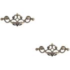  2pcs Vintage Pull Handle Drawer Cupboard Pull Handle Cabinet Retro Style