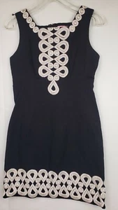 Lilly Pulitzer Adelson schwarzes ärmelloses Etuikleid Damengröße 2 - Bild 1 von 6