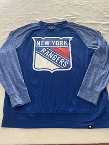 NY Rangers Fanatics NHL Soft Long Sleeve Shirt 2XL - Picture 1 of 4