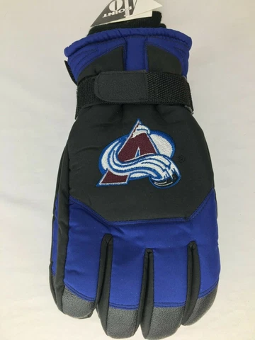 NEW Colordo Avalanche Warm Insulated NHL Hockey Ski Gloves D1 Cover