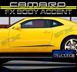 2010 - 2015 Chevrolet Camaro Lower Body Rocker Accent Stripes Dealer Quality - Picture 1 of 4
