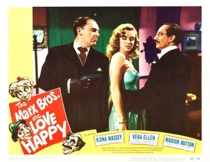 THE MARX BROTHERS In LOVE HAPPY GROUCHO MARILYN MONROE 11x14 LC Print 1949 - Picture 1 of 1