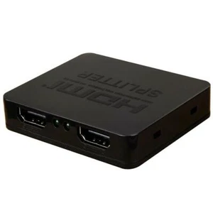 HDMI 1 In 2 Out Splitter Amplifier Duplicator Full HD 4K 2K 3D V1.4 DVD HDTV - Picture 1 of 1