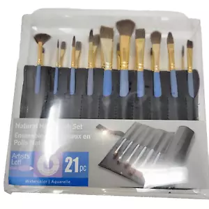 Aquarell Naturhaar Pinsel Set 21 Teile Künstler Loft NEU - Bild 1 von 7