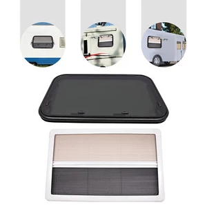 RV Caravan Camper Top-Hinge Push-Out Window 900mm x 550mm 30mm with Blind Screen - Bild 1 von 17