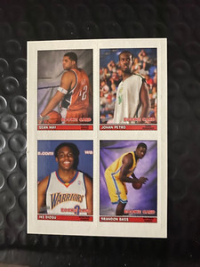 05-06 Topps Bazooka 4-On-1 Stickers Sean May/Johan Petro/Ike Diogu/Brandon Bass