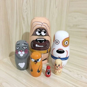 Russisches Nesting Babuschka Matroschka Handbemaltes Holzpuppen-Set 6-teilig DE - Bild 1 von 5