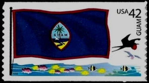 GUAM FLAGGE US TERRITORY 2008 SCOTT 4286 FLAGS OF OUR NATION SET 2 - MVF 42c STAMP - Bild 1 von 2