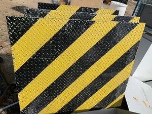 Rampe Schräge Anfahrrampe Türrampe Laderampe massiv Edelstahl 115x100x20cm - Picture 1 of 3