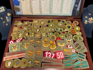 100pc 20s - 40s ✨ BOY SCOUTS✨ SQUARE WIDE INSIGNIA RANK MERIT PATCHES BADGES BSA - Picture 1 of 23