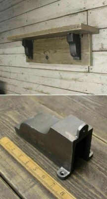 Rustic cast iron corbel Mantelpiece shelf support brackets support vintage   - Image 1 of 4