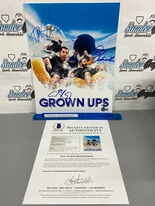ADAM SANDLER DAVID SPADE ROB SCHEIDER SIGNED 11X14 GROWN UPS PHOTO-BECKETT COA - Picture 1 of 7